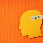 Concept of problems with memory, amnesia, space for text